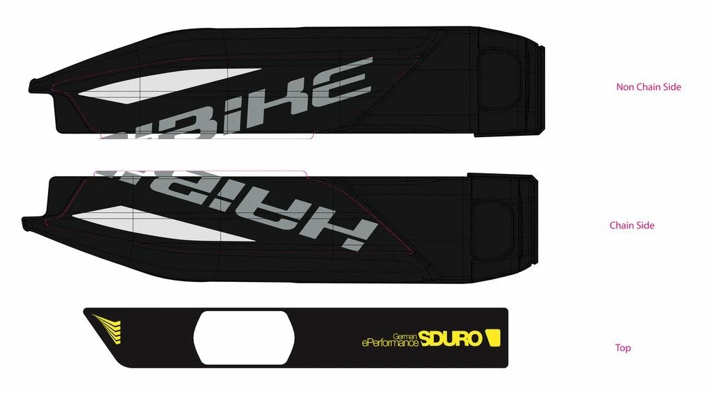 Haibike - Autocollant SDURO 2017 Pour Batterie De Cadre Yamaha 3 Haibike - Autocollant SDURO 2017 Pour Batterie De Cadre Yamaha